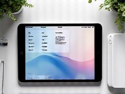 ipad tablet auf einem Tisch