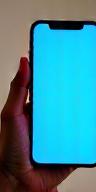 iphone smartphone auf einer realen Hand